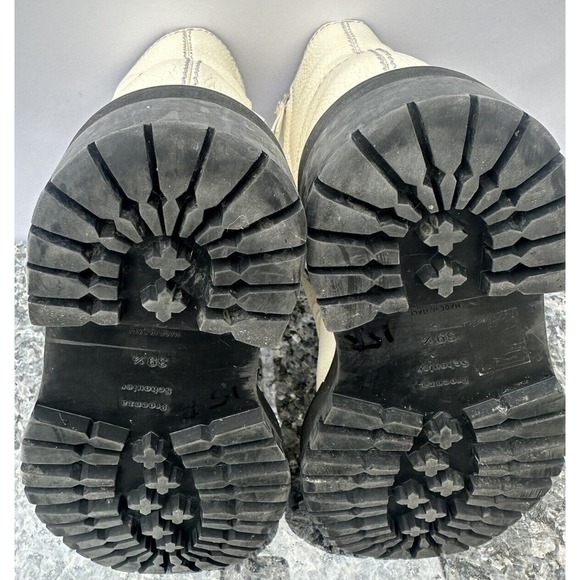 Proenza Schouler Combat Lace Up Boot Women’s Size EU 39.5 vory - Picture 16 of 16